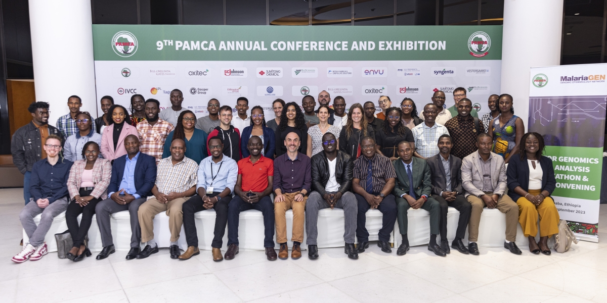 Attendees of this year's PAMCA-MalariaGEN convening with NMCPs from across Africa