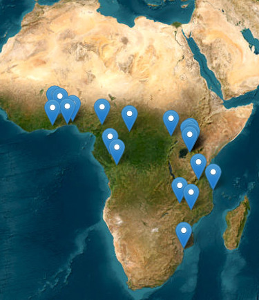 Af1.0 sample locations