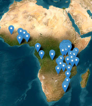 Af1.1 sample locations