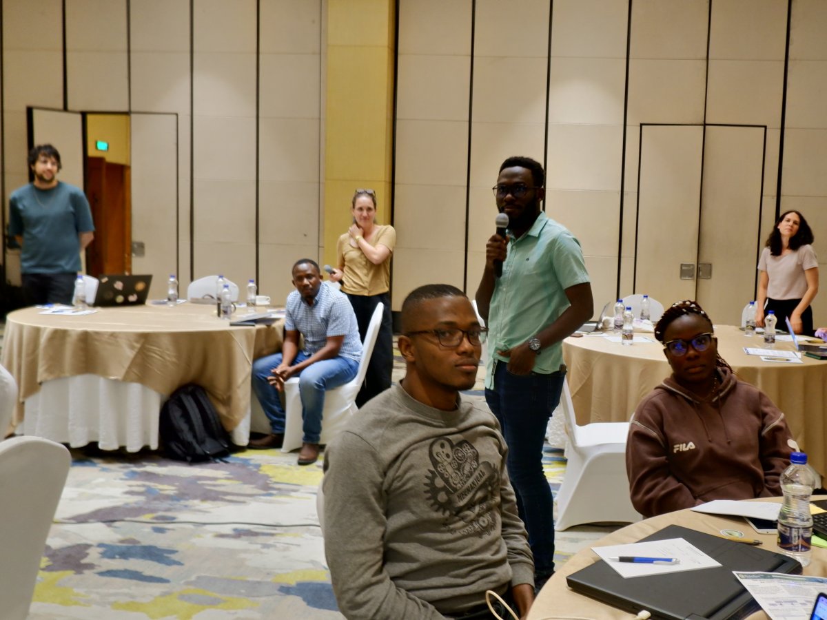 Attendees at the MalariaGEN-PAMCA hackathon. 