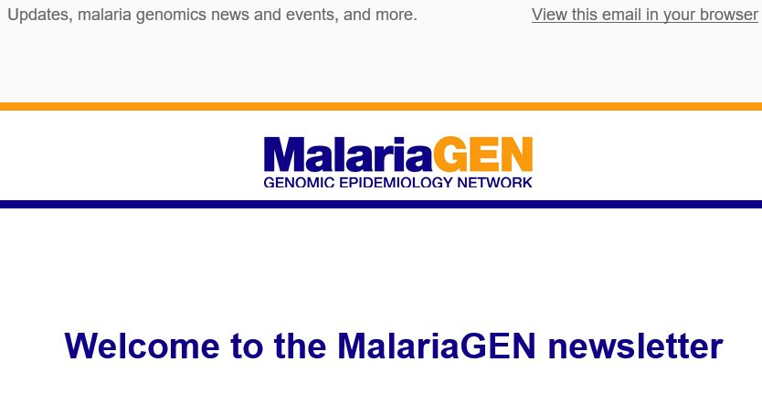 MalariaGEN newsletter